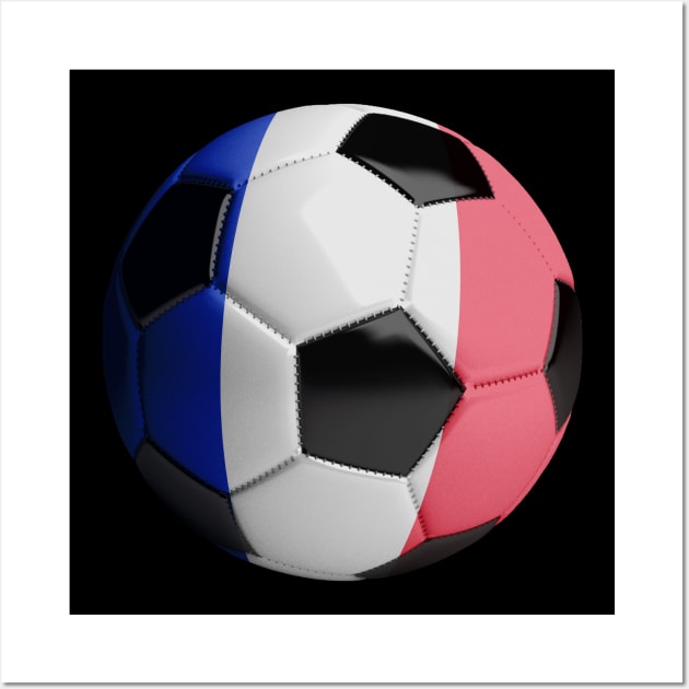 France Soccer Ball Wall Art by reapolo